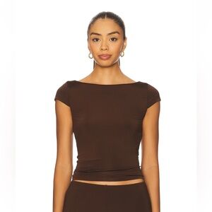 NWT Lovers + Friends Ivanna Top in Espresso Size